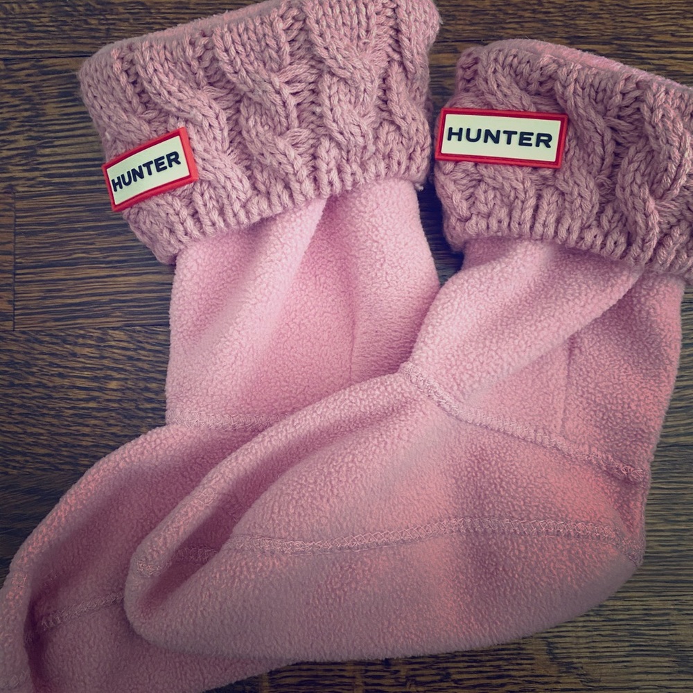 Hunter Cable Cuff Boot Socks sz 10-13 (kids)